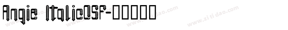 Angie ItalicOSF字体转换